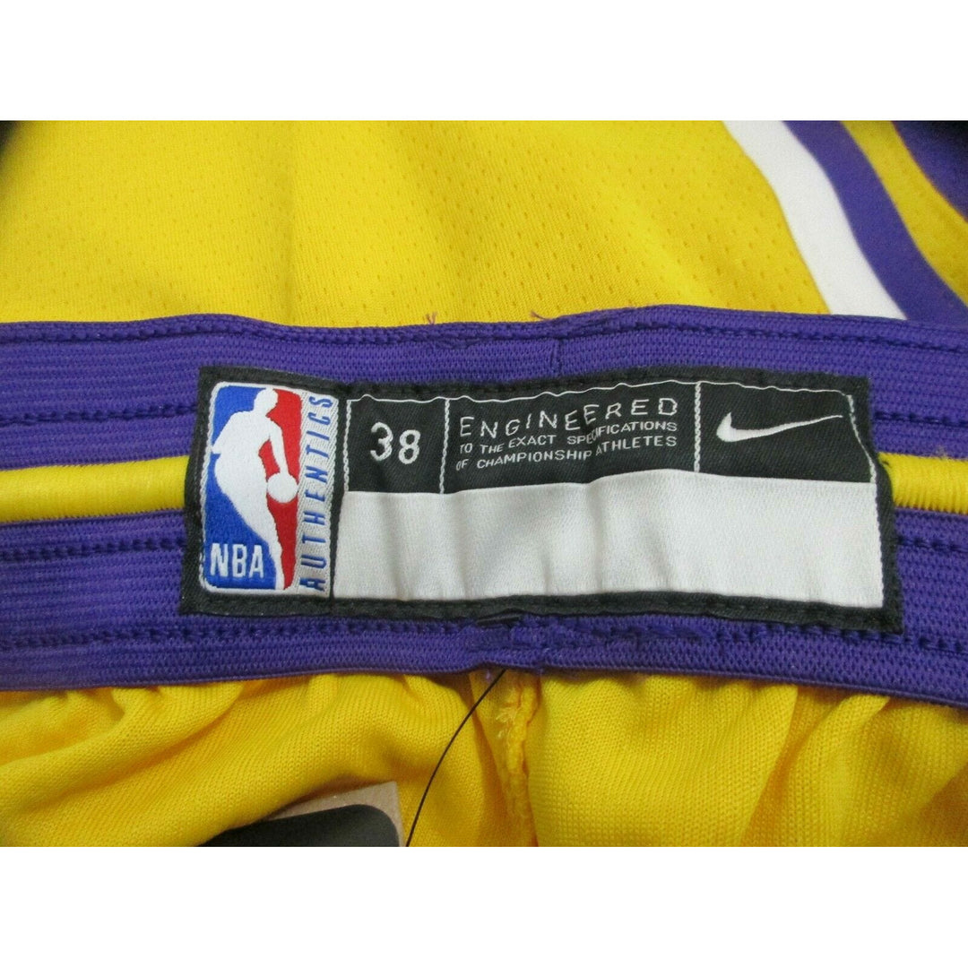 The Los Angeles Lakers Icon Edition Nike NBA Swingman Shorts are