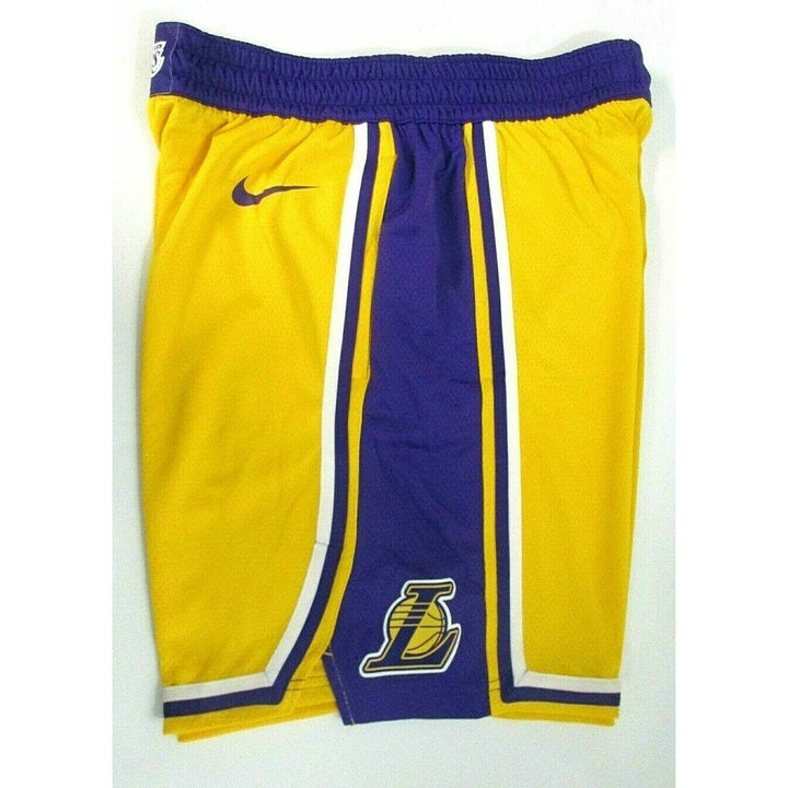 Nike L.A. Lakers Icon Edition NBA Yellow Swingman Basketball Shorts AJ5617 728