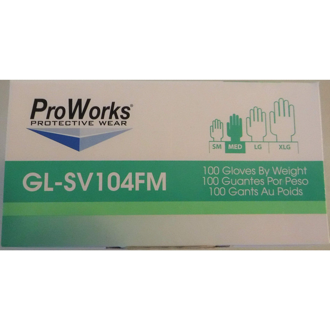 PROWORKS STRETCH POLY GLOVES, CLEAR, box/200, X-LARGE