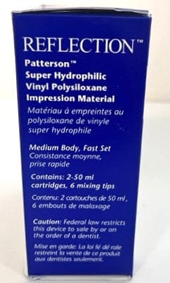 Reflection Super Hydrophilic Vinyl  Impression Material | Medium Body, Fast Set (2-Pack) Refill