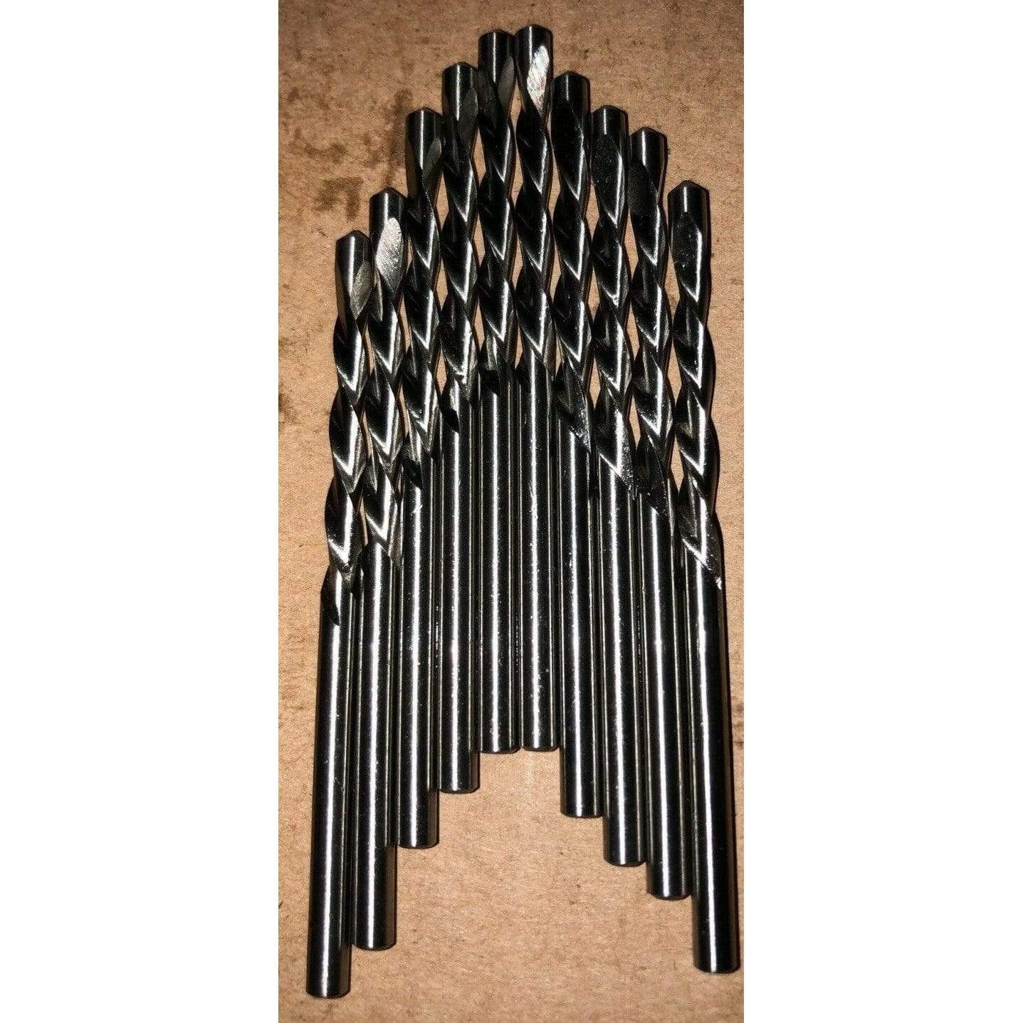 Rocky Mountain Twist 1/8-inch guide point drywall cutting zip drill bit, 10-pack, designed for precision cutting in drywall projects.