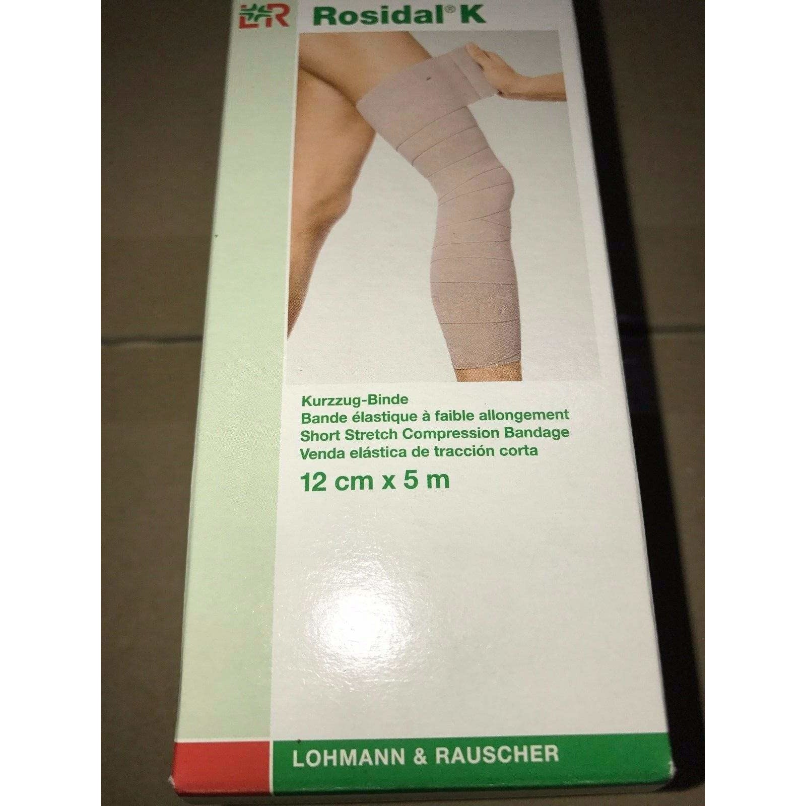 Rosidal K short stretch compression bandage, 4" x 5.5 yds, 22203, provides effective support for swelling and injury management.