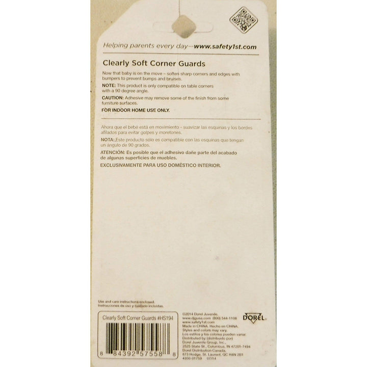 Safety 1st Clearly Soft Corner Guards, HS194 (4-Pack)