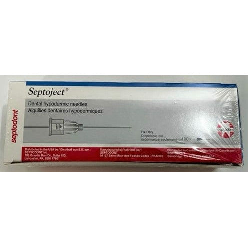 Septoject Dental 30 GA Short Hypodermic Needles #01-N1301 (100/Bx)