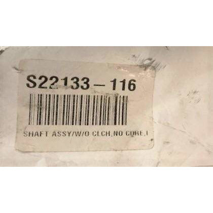 Shaft Assembly Without Clutch, No Core, S22133-116