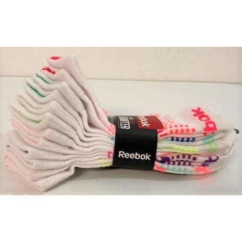 Reebok 6 Pack Ladies Quarter Cut Socks Shoe Size 4 10