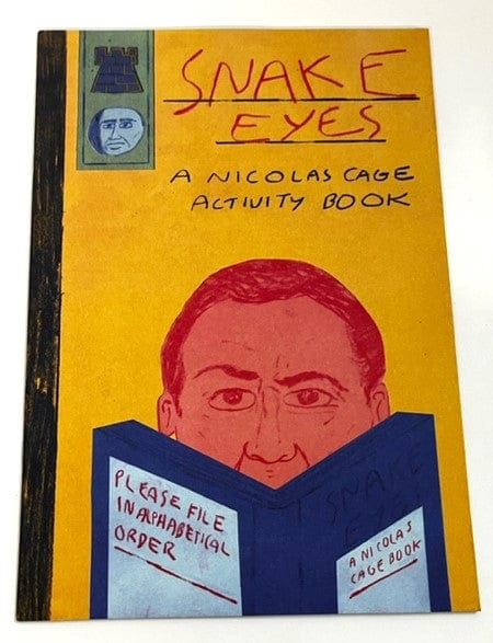 Snake Eyes: A Nicolas Cage Activity Book (paperback), a fun-filled collection of puzzles and games inspired by Nicolas Cage's roles.