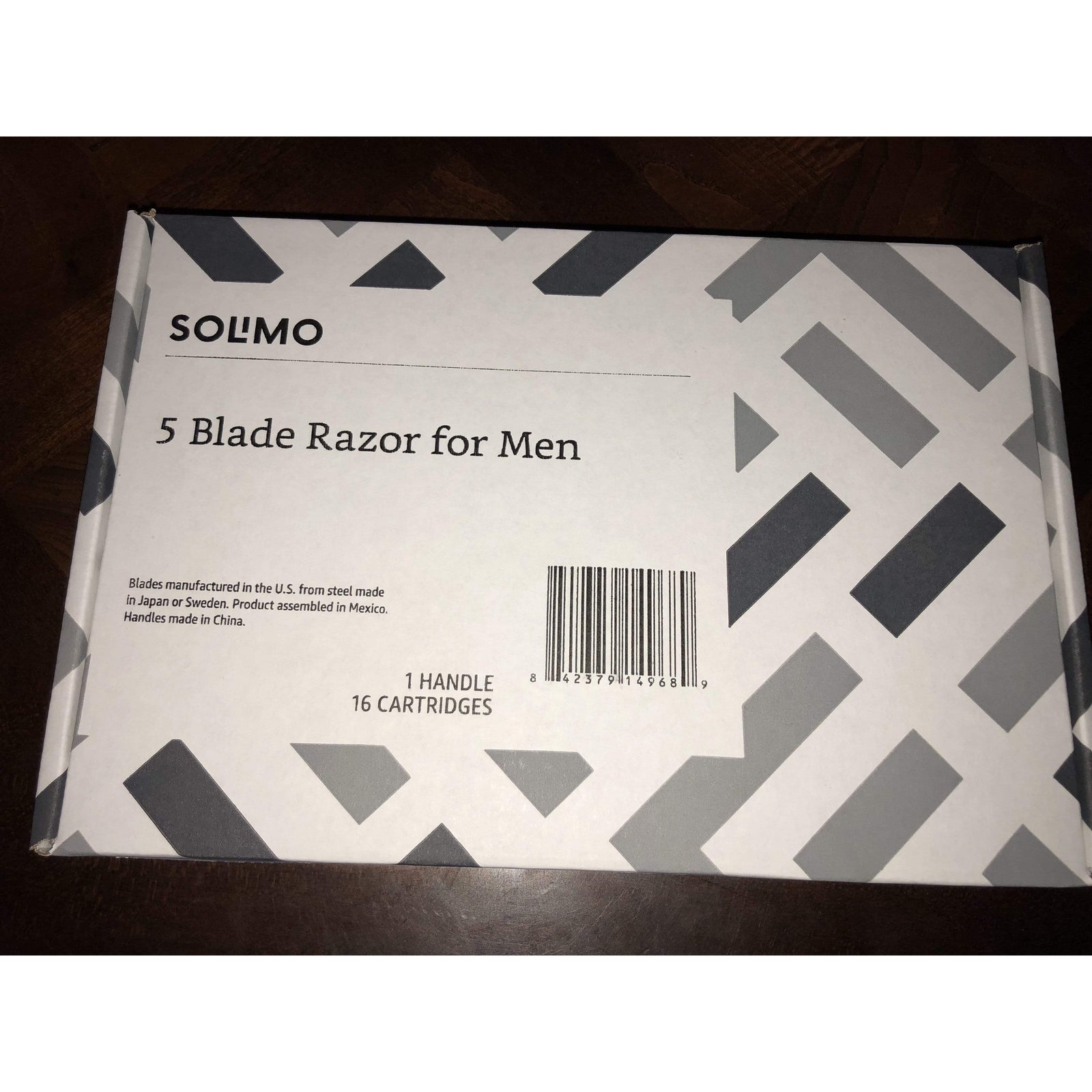 Solimo 5 Blade Razor for Men, Handle & 16 Cartridges