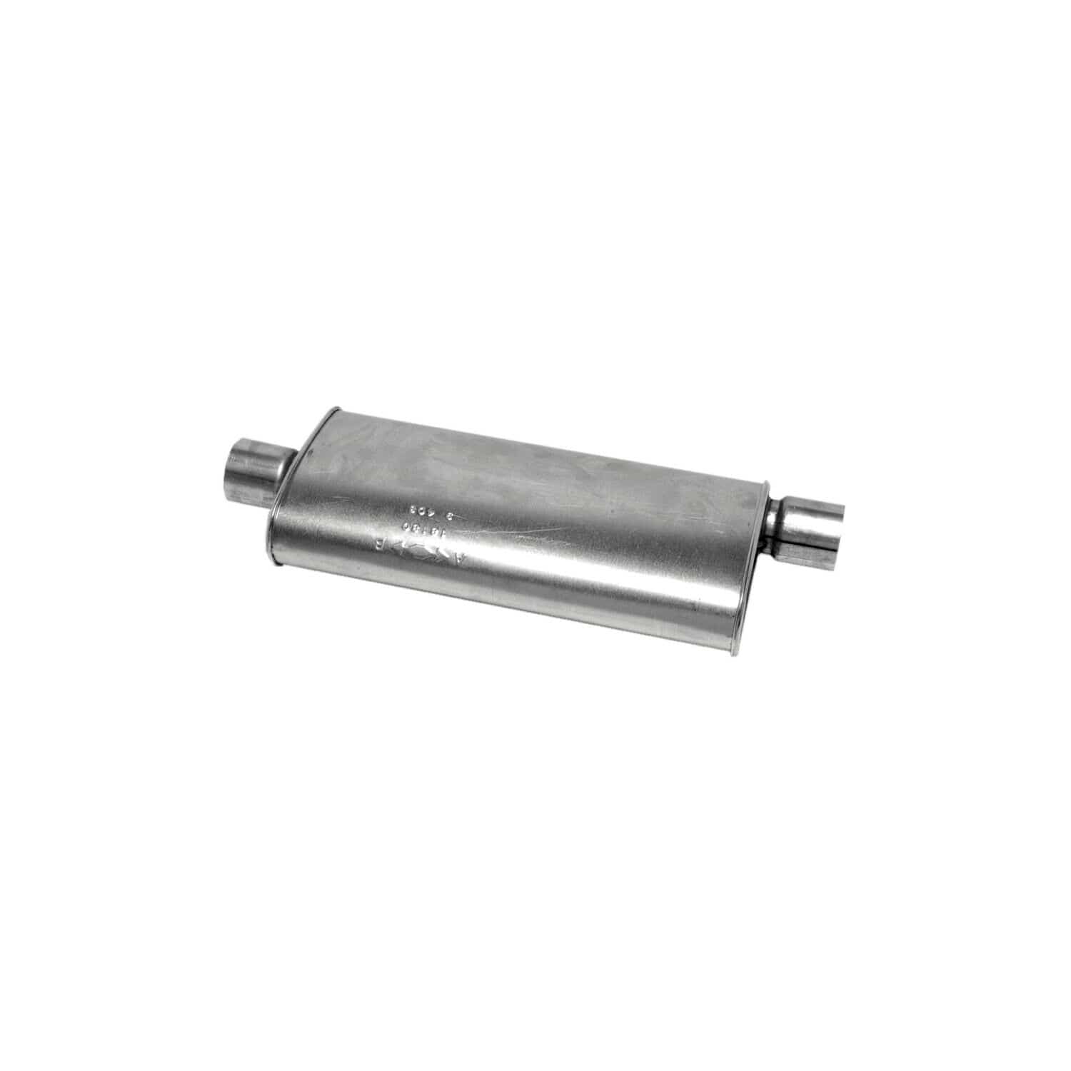Walker 18180 SoundFX Exhaust Muffler, aluminized steel for effective noise reduction.