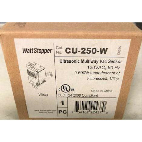 Wattstopper CU-250-W Ultrasonic Multi-Way Vac Sensor