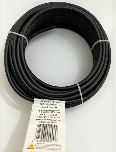 Woodstream UGC50 50' Insulated Cable 12.5 gauge steel wire