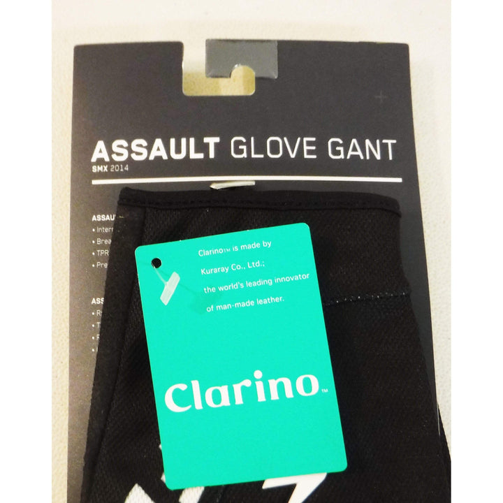Shift Racing Men's Assault Black Motorcycle Gloves Gant Clarino, XXL